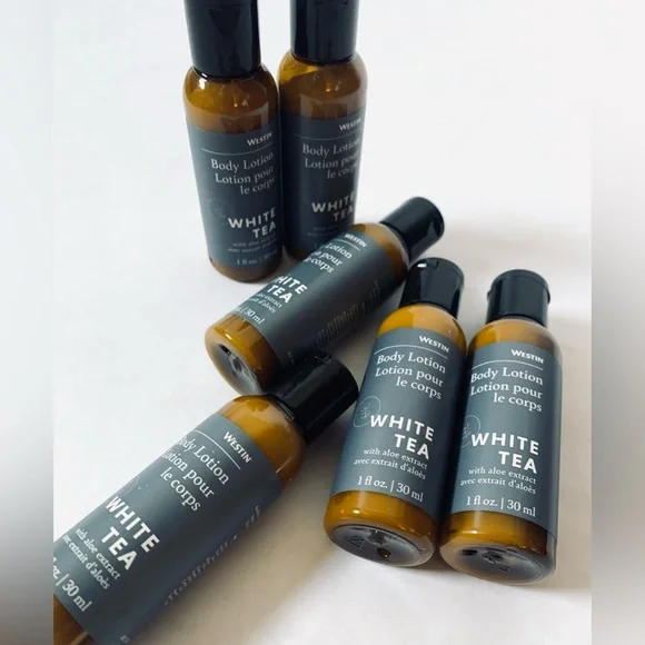 6 Westin Heavenly by Westin Spa White Tea Aloe Body Hand Lotion travel set